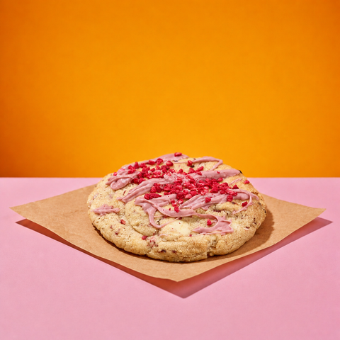 Raspberry & White Chocolate Cookies